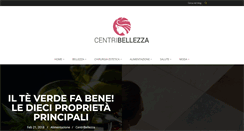 Desktop Screenshot of centribellezza.net