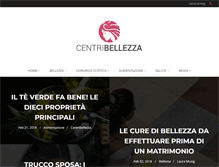 Tablet Screenshot of centribellezza.net
